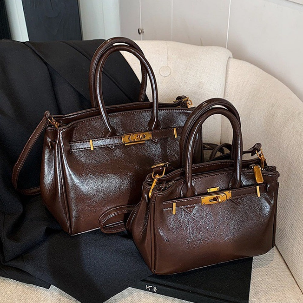 code: 9, Vintage niche luxury kelly bag --Big and small size