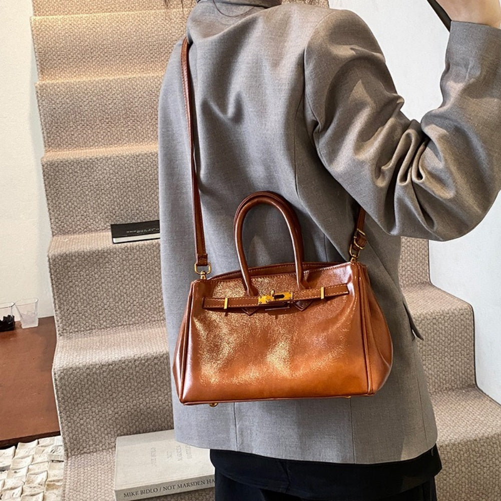 code: 9, Vintage niche luxury kelly bag --Big and small size