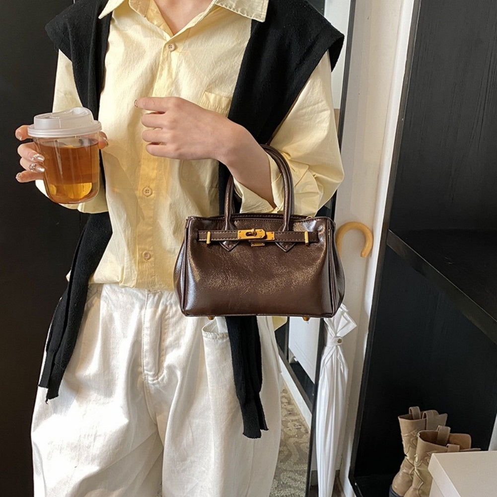 code: 9, Vintage niche luxury kelly bag --Big and small size
