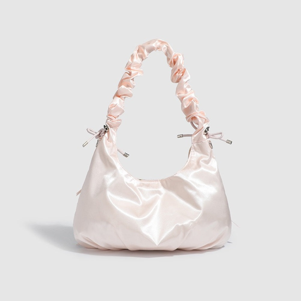 20255 Sweet cloud butterfly ruched tote bag – cute versatile handbag for girls